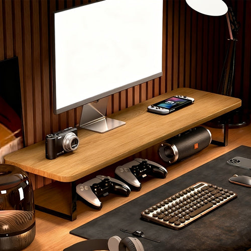 Elevated Workspace Monitor Stand Riser For Ergonomic Posture And Space Saving