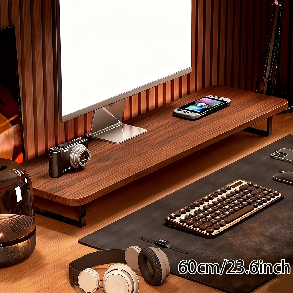 Elevated Workspace Monitor Stand Riser For Ergonomic Posture And Space Saving