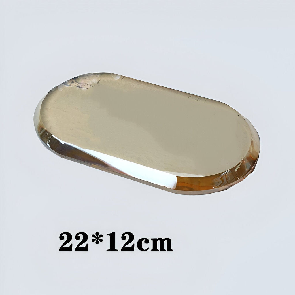 Elite Bath Accessories Set With Crystal Glass Detailing