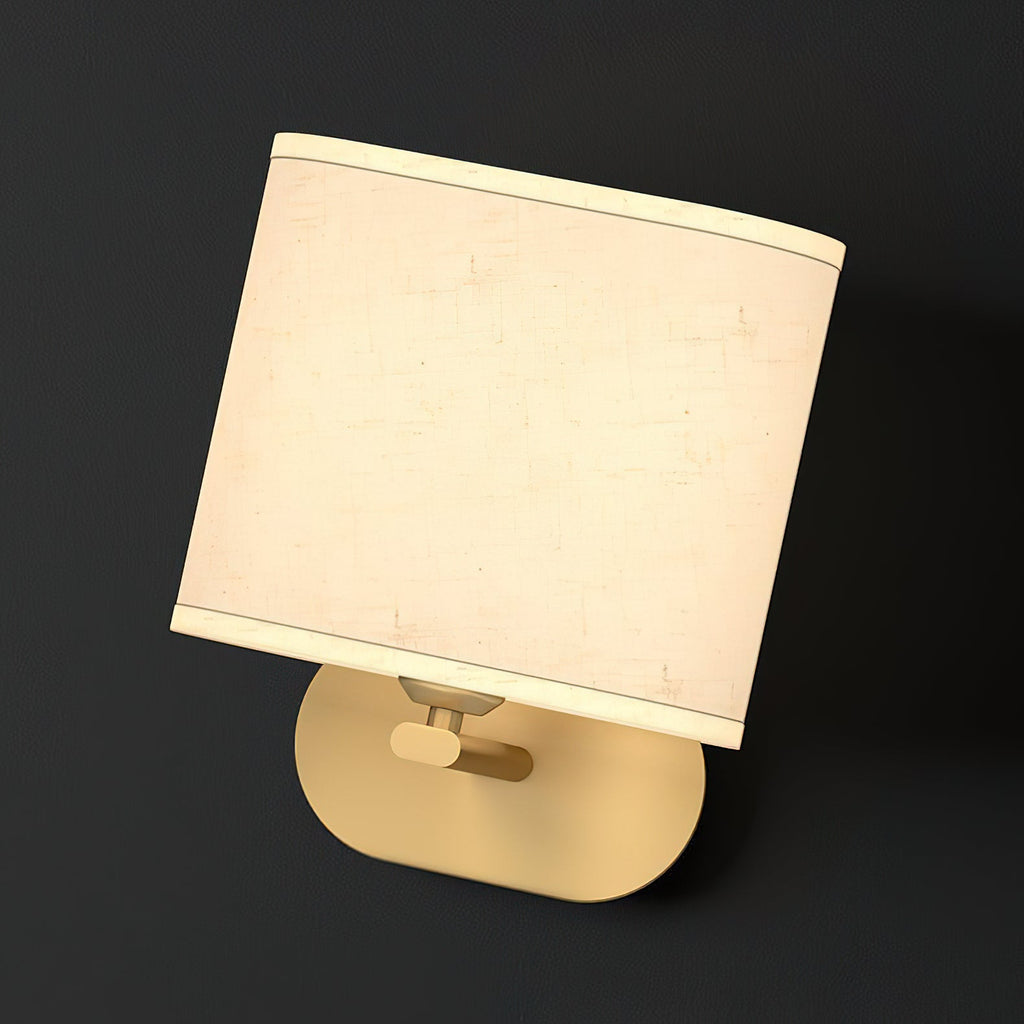 Zachte gloed linnen wandlamp | Ormexis