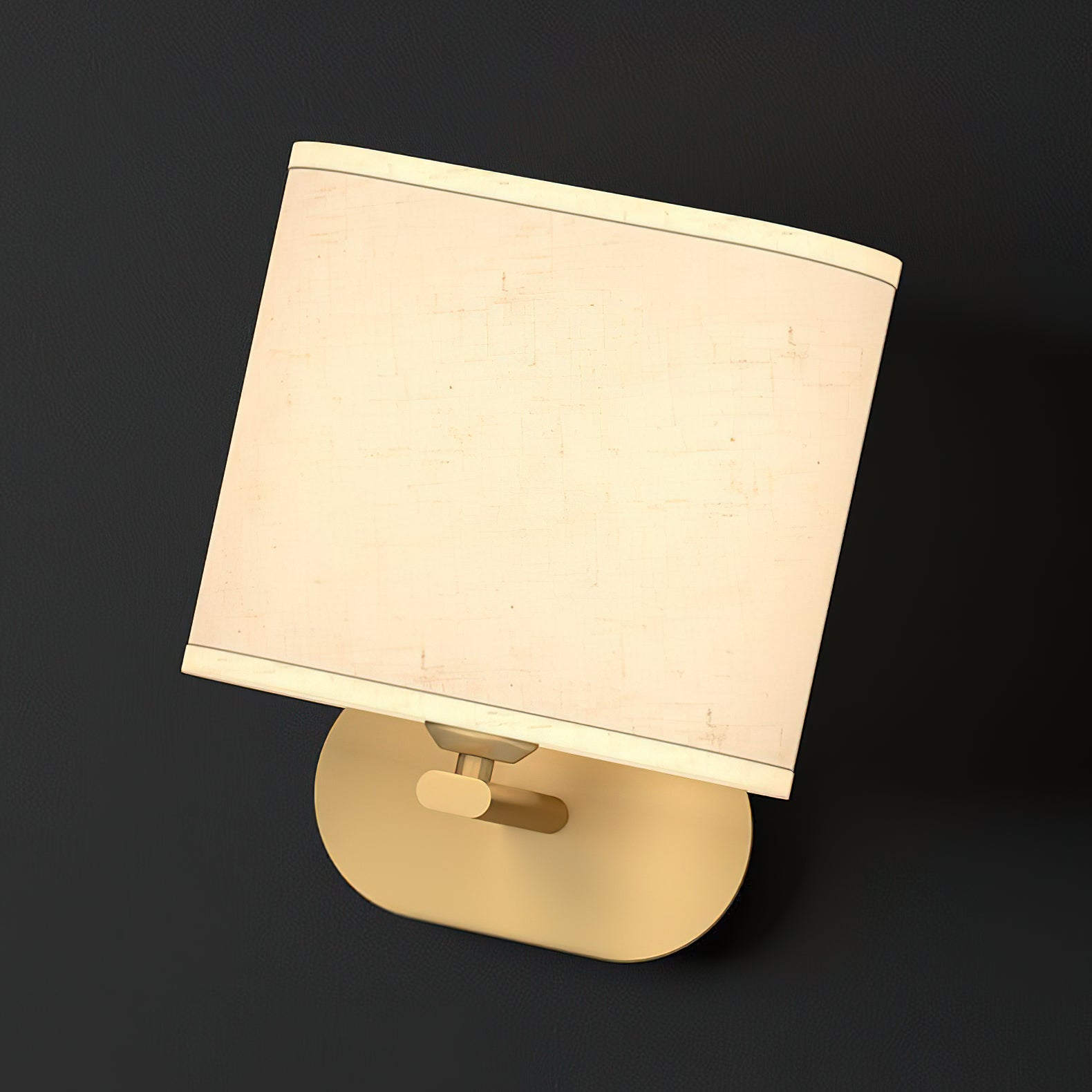 Zachte gloed linnen wandlamp | Ormexis