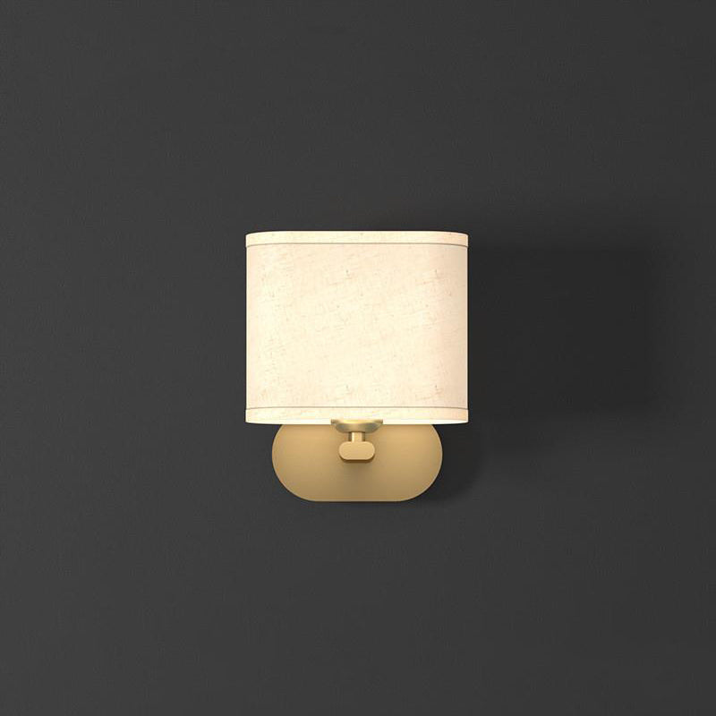 Zachte gloed linnen wandlamp | Ormexis