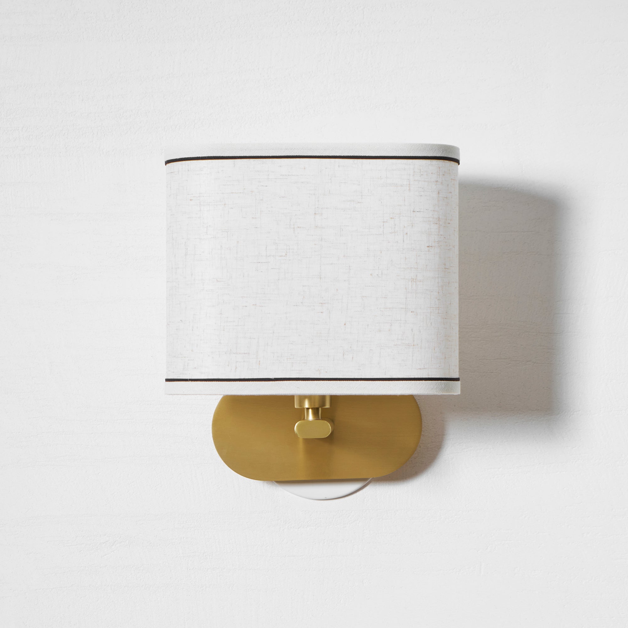 Zachte gloed linnen wandlamp | Ormexis