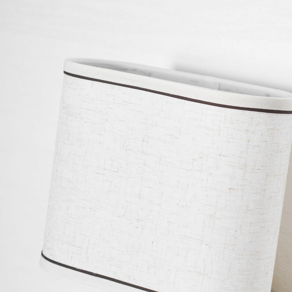 Zachte gloed linnen wandlamp | Ormexis