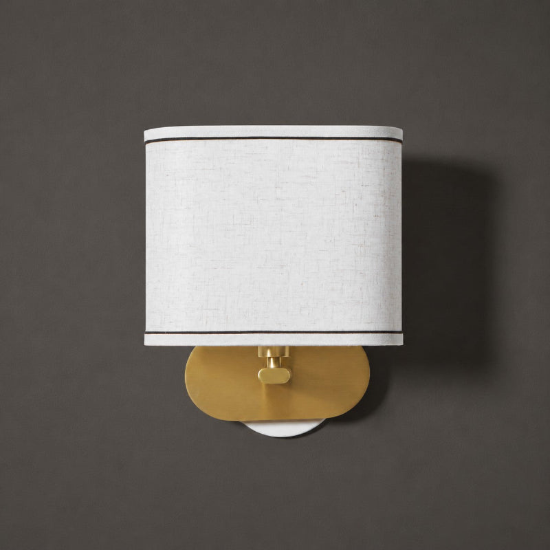 Zachte gloed linnen wandlamp | Ormexis