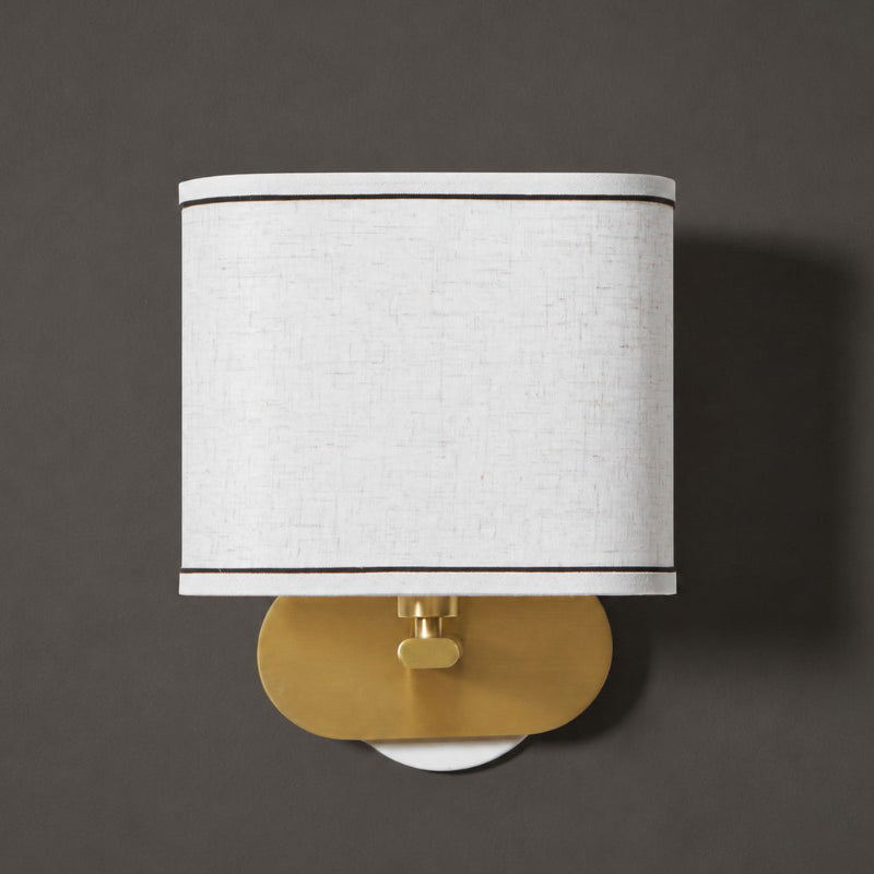 Zachte gloed linnen wandlamp | Ormexis