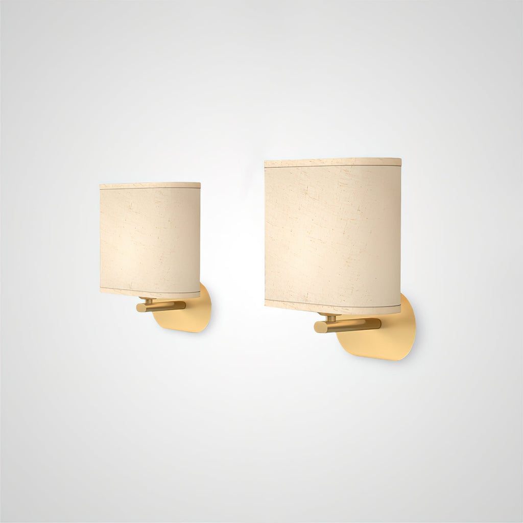 Zachte gloed linnen wandlamp | Ormexis