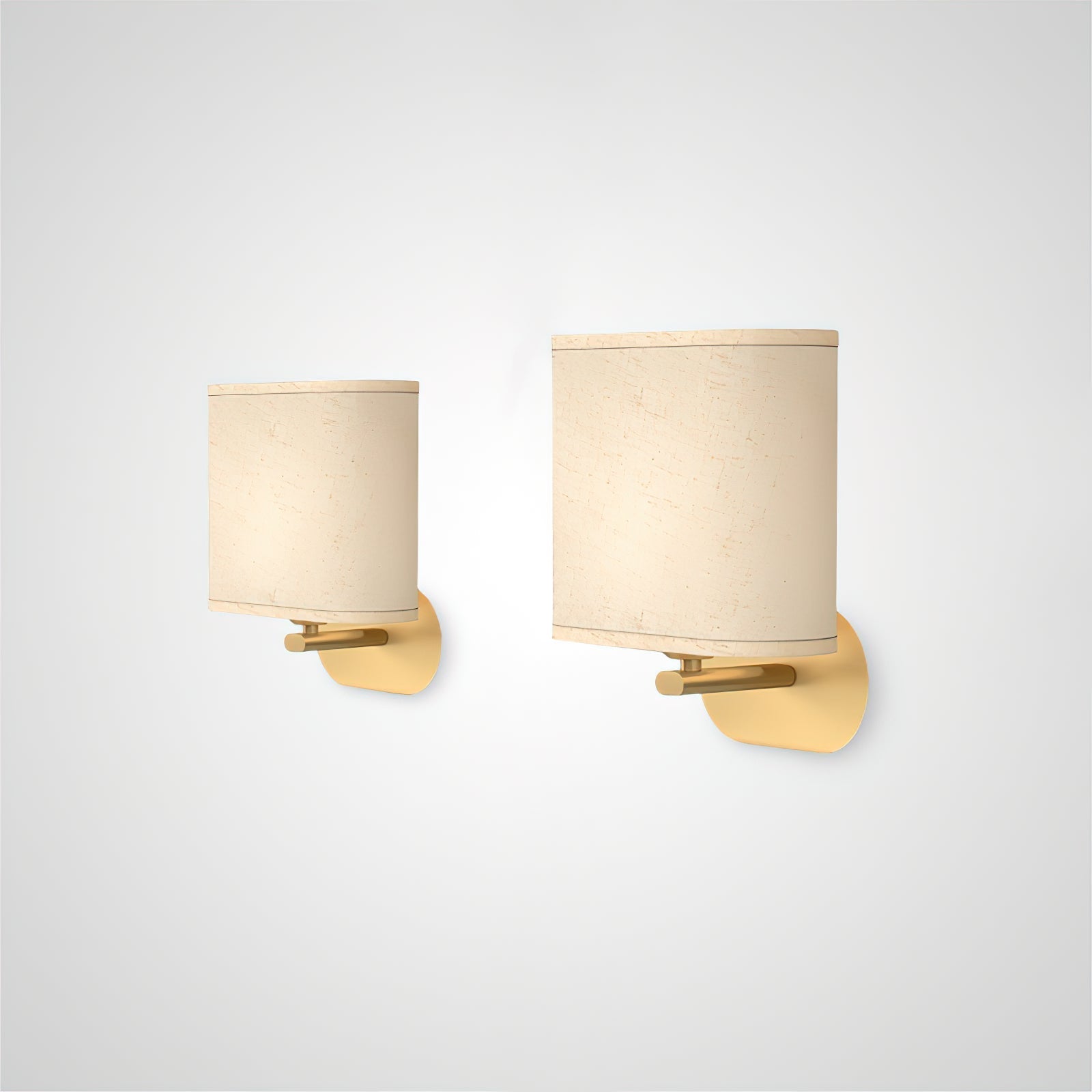 Zachte gloed linnen wandlamp | Ormexis