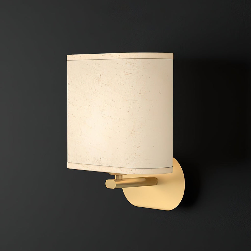 Zachte gloed linnen wandlamp | Ormexis