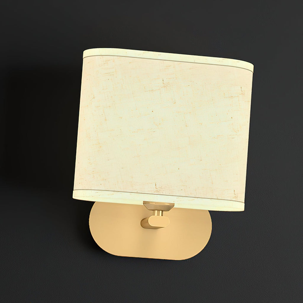 Zachte gloed linnen wandlamp | Ormexis