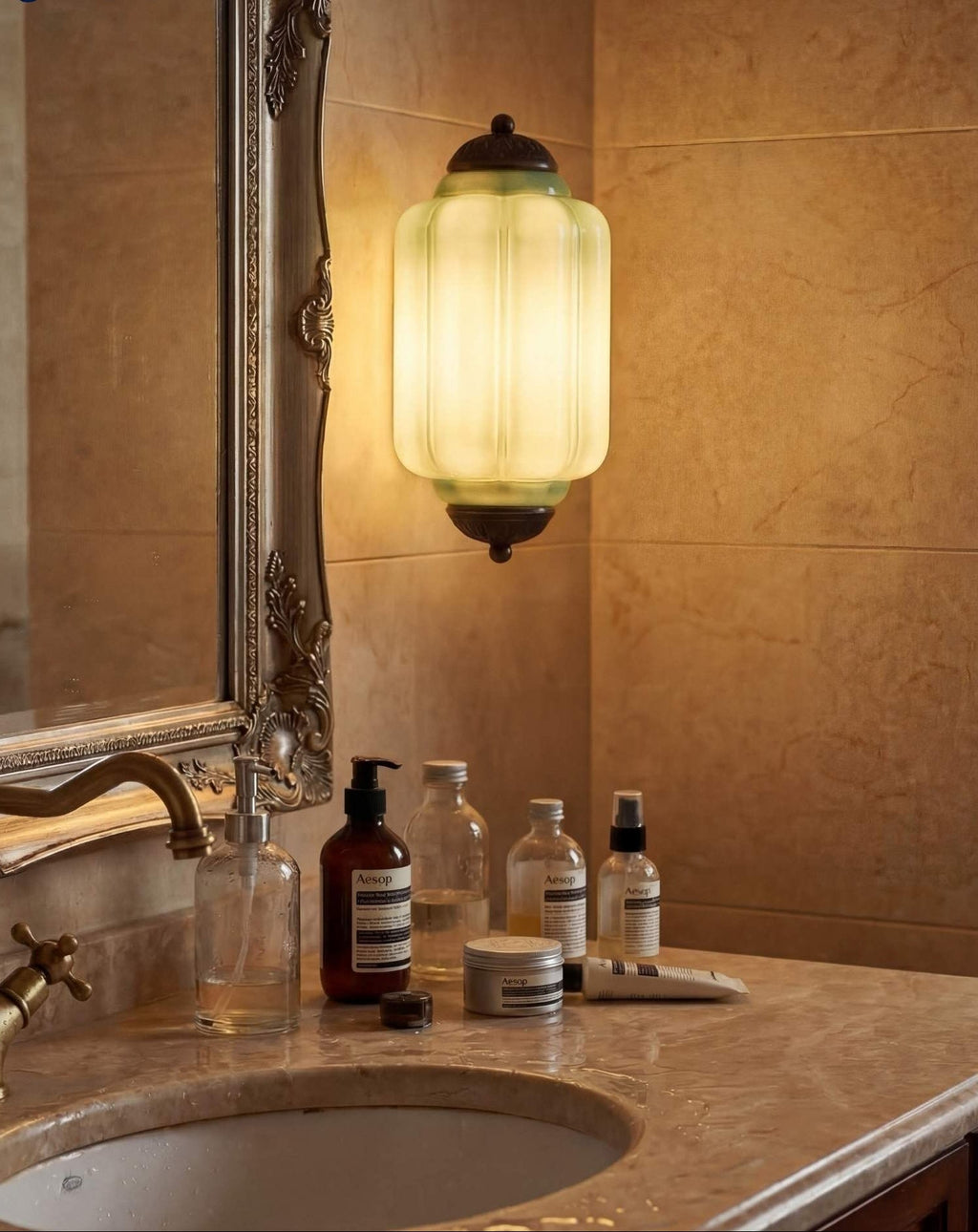Ribbed Glass Capsule Wall Light | Ormexis