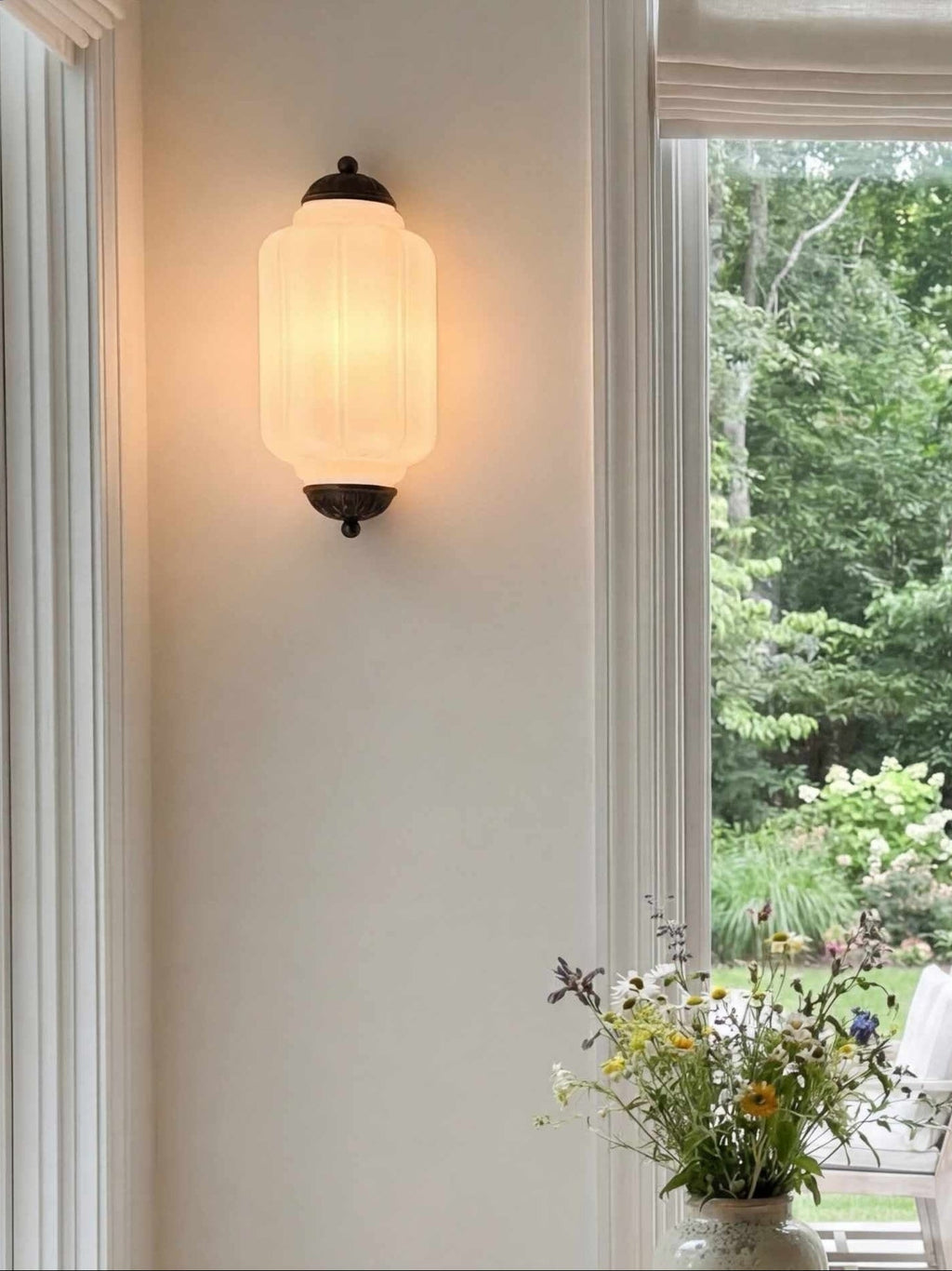 Ribbed Glass Capsule Wall Light | Ormexis