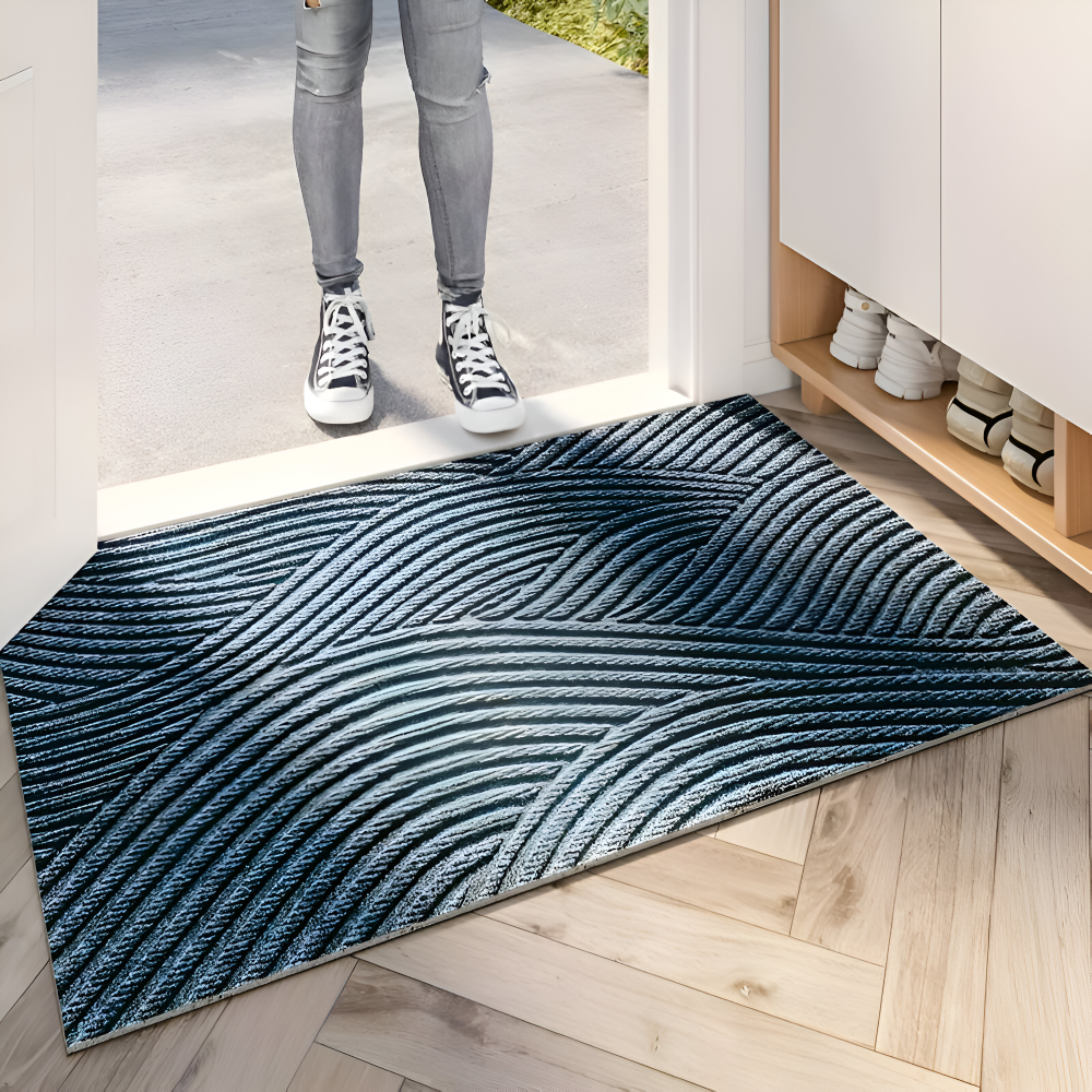 Geometric Wave Form Area Rug | Ormexis