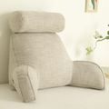 Ergonominen lannerangan tyyny säädettävällä niskatuella ja pehmeillä käsinojilla