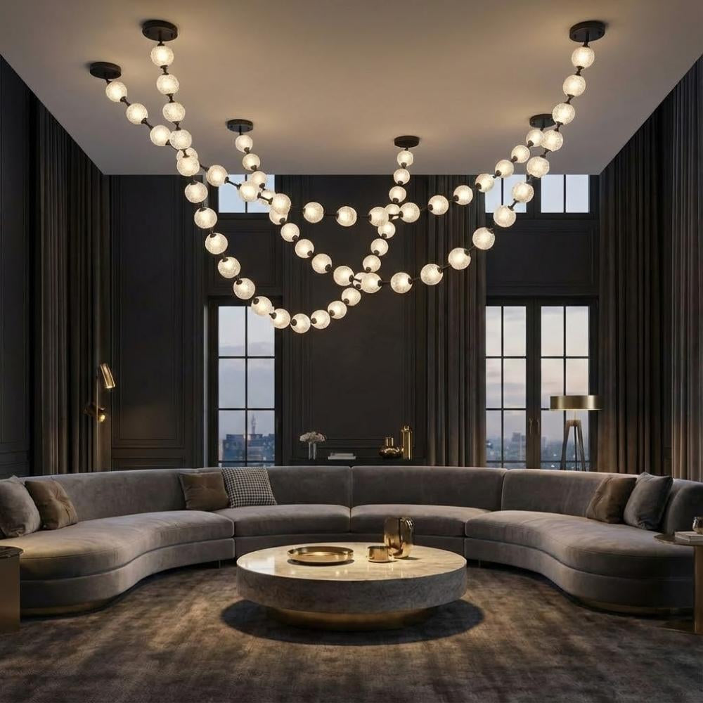 Esle Modern Pearl Necklace Chandelier | Ormexis