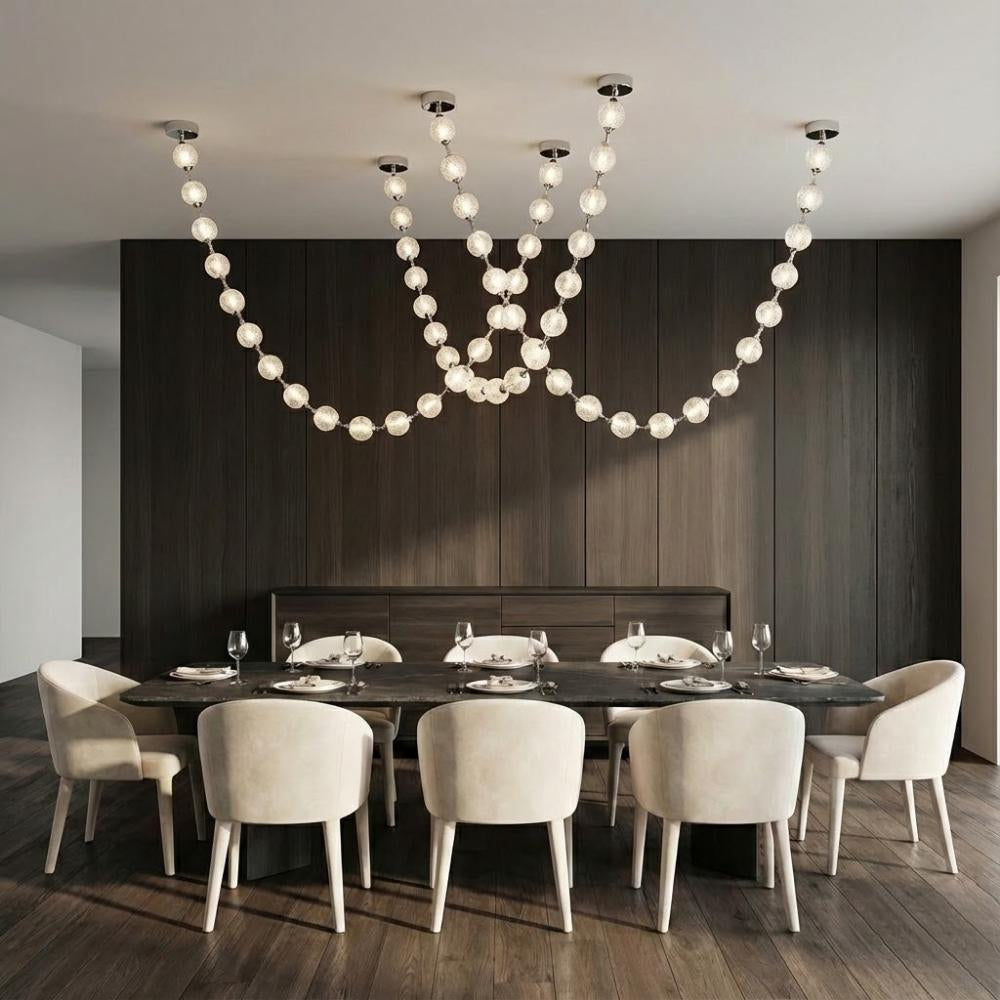 Esle Modern Pearl Necklace Chandelier | Ormexis