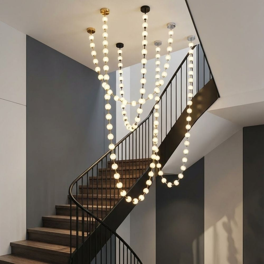 Esle Modern Pearl Necklace Chandelier | Ormexis