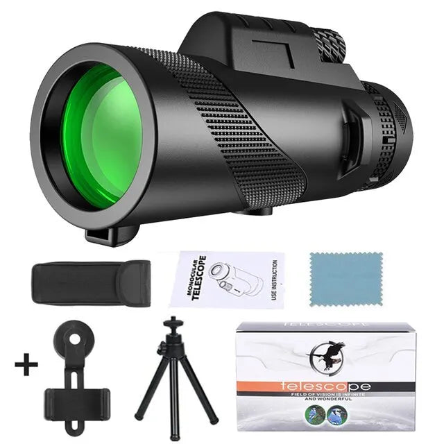 Monocular Explorer's Choice 80x para observación de aves y exploración al aire libre