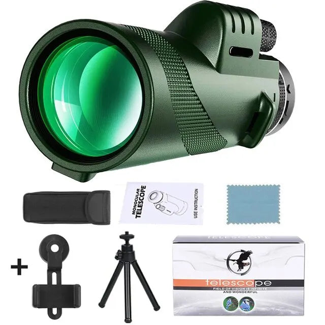Monocular Explorer's Choice 80x para observación de aves y exploración al aire libre