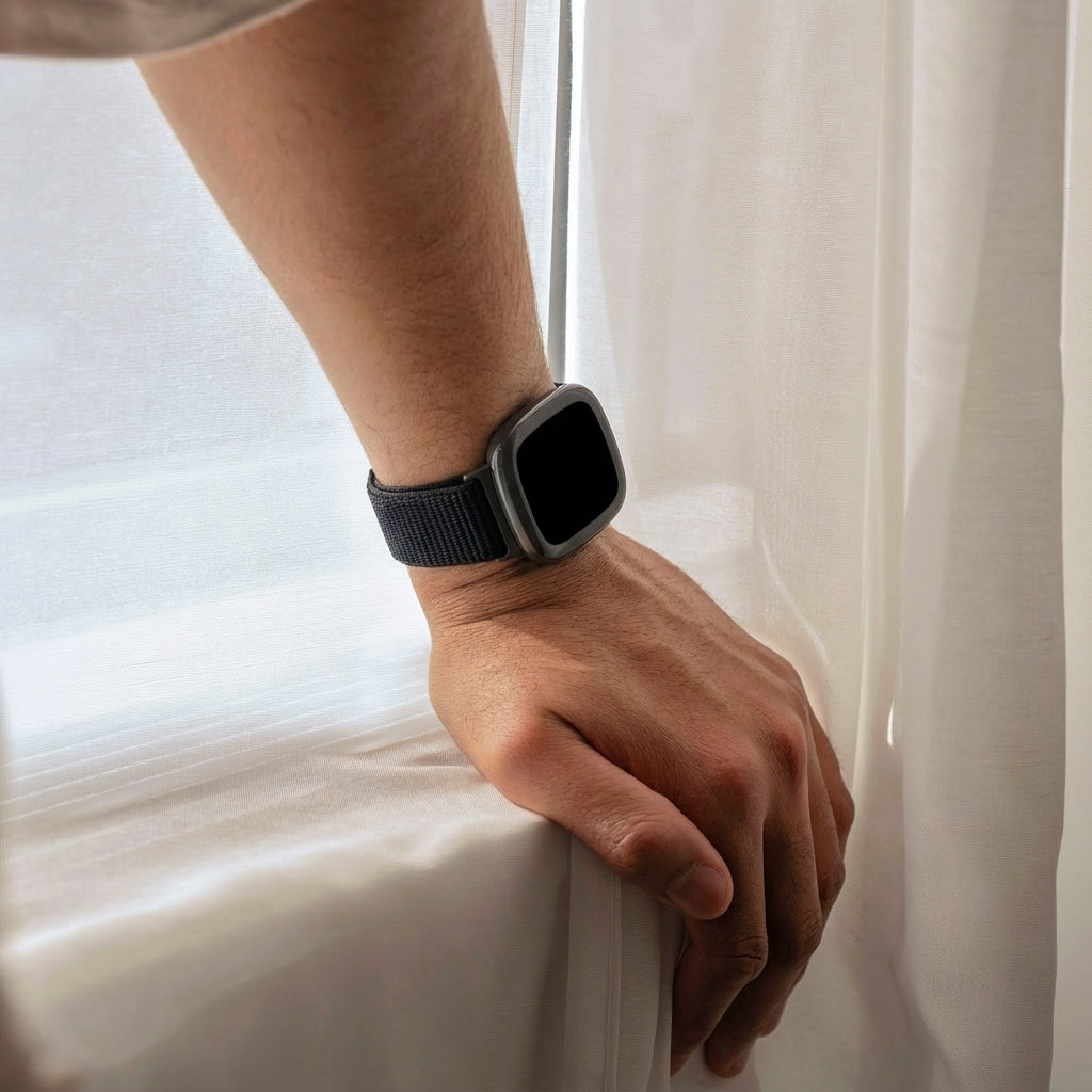 Cinturino resistente in nylon intrecciato per Fitbit Sense 2 Fitness Tracker