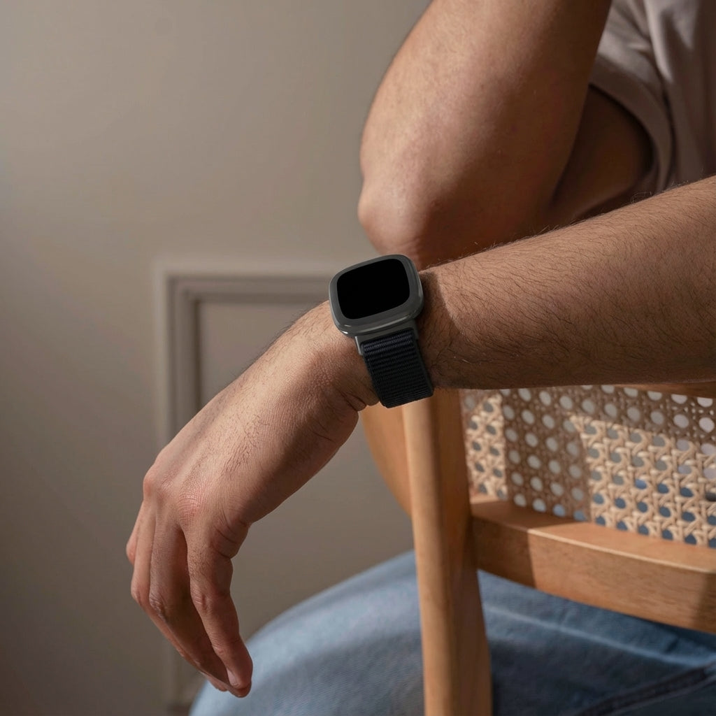 Cinturino resistente in nylon intrecciato per Fitbit Sense 2 Fitness Tracker