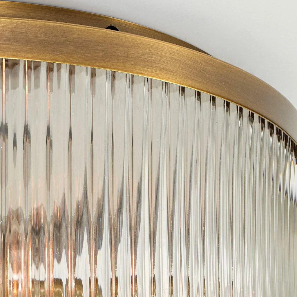 Regency Reeded Glass Flush Mount | Ormexis
