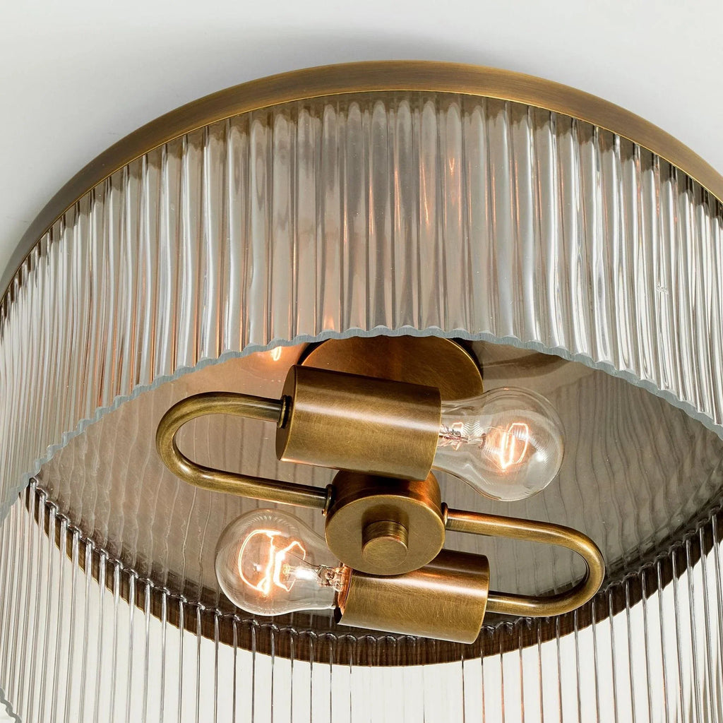 Regency Reeded Glass Flush Mount | Ormexis
