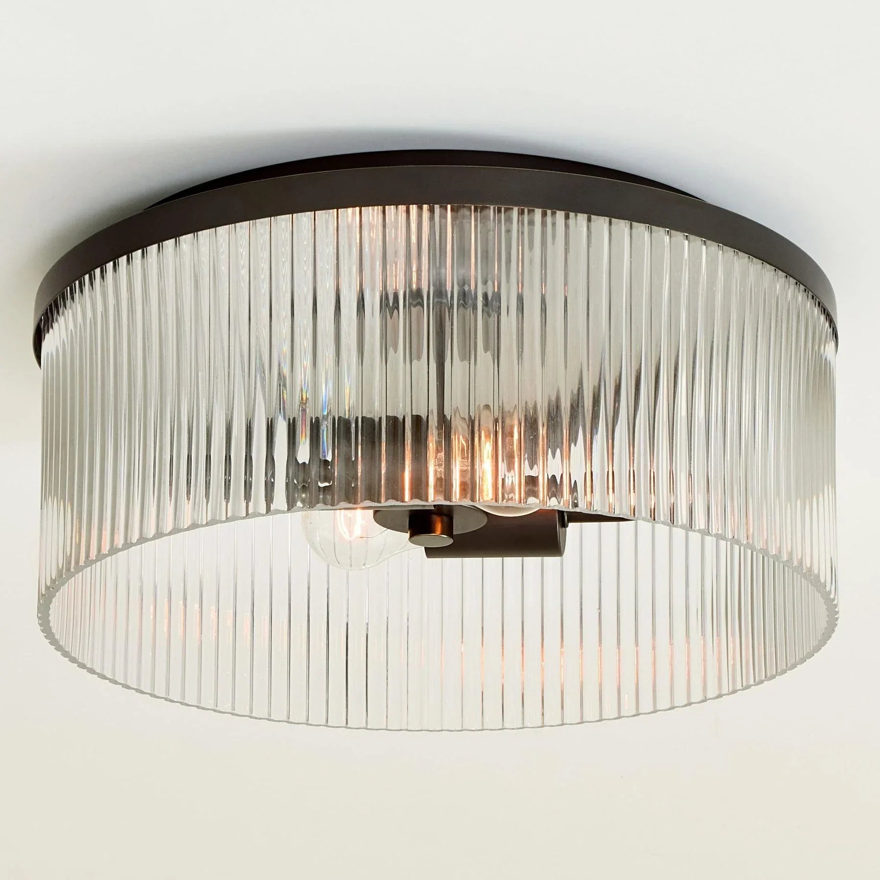 Regency Reeded Glass Flush Mount | Ormexis