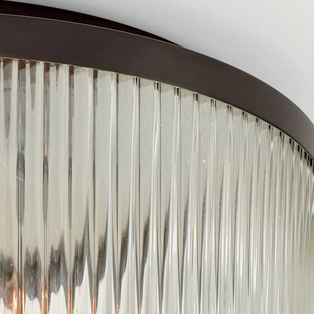 Regency Reeded Glass Flush Mount | Ormexis