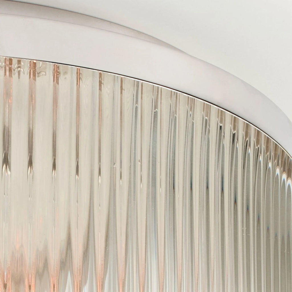 Regency Reeded Glass Flush Mount | Ormexis