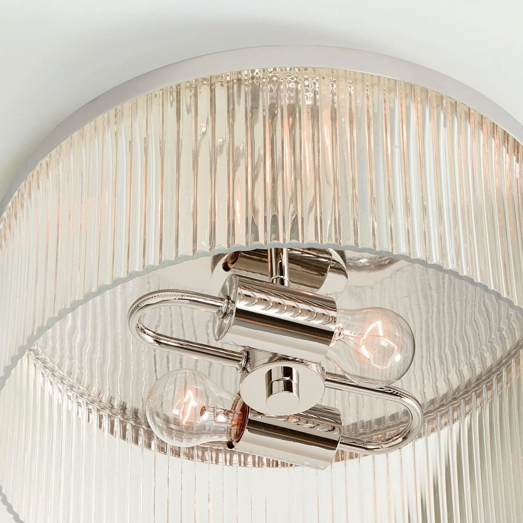 Regency Reeded Glass Flush Mount | Ormexis