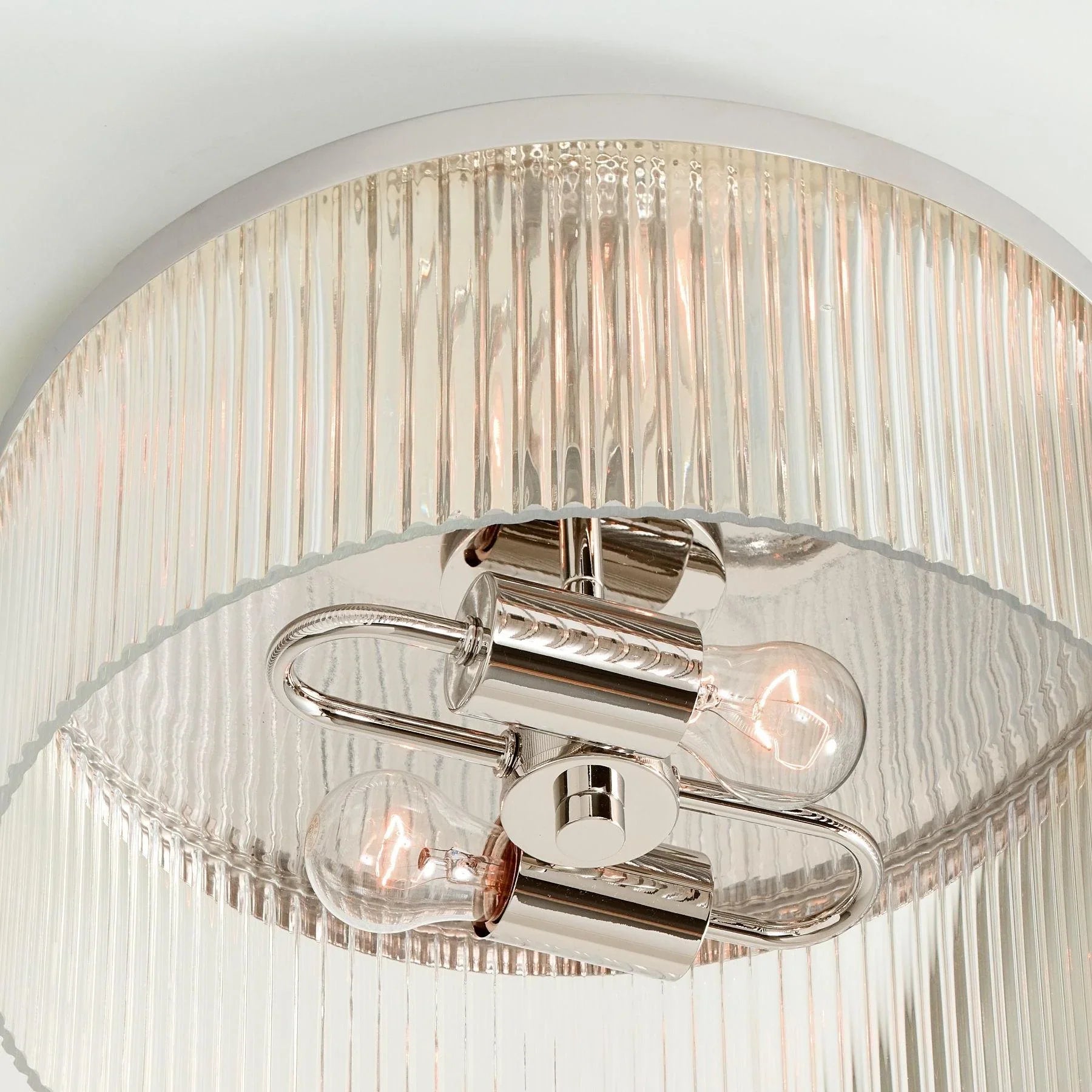 Regency Reeded Glass Flush Mount | Ormexis