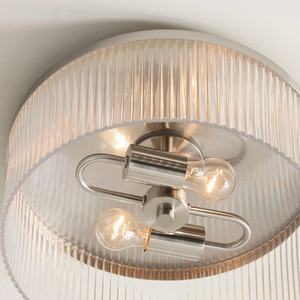Regency Reeded Glass Flush Mount | Ormexis