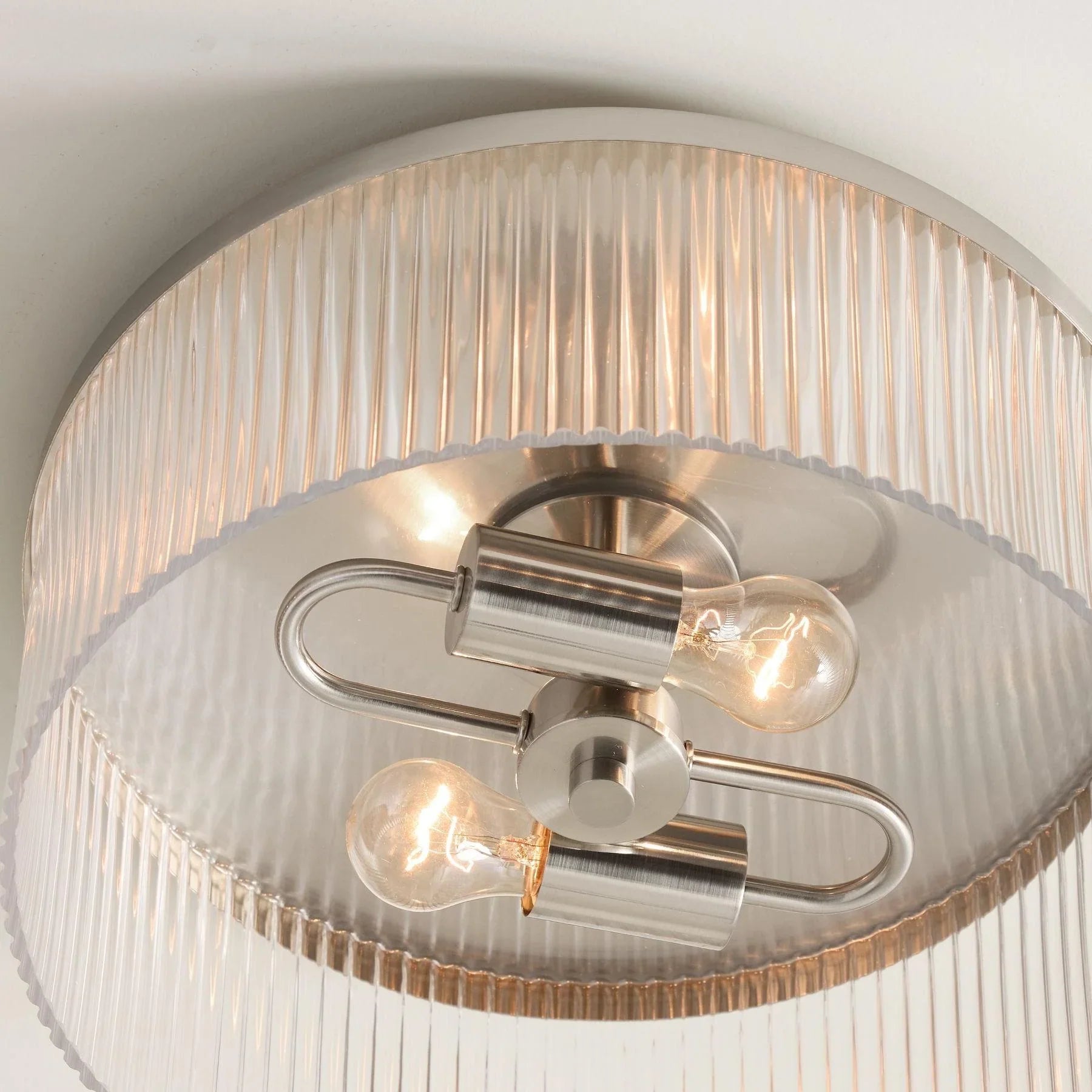 Regency Reeded Glass Flush Mount | Ormexis