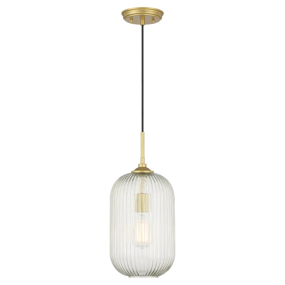 Ribbed Crystal Bell Pendant Light | Ormexis