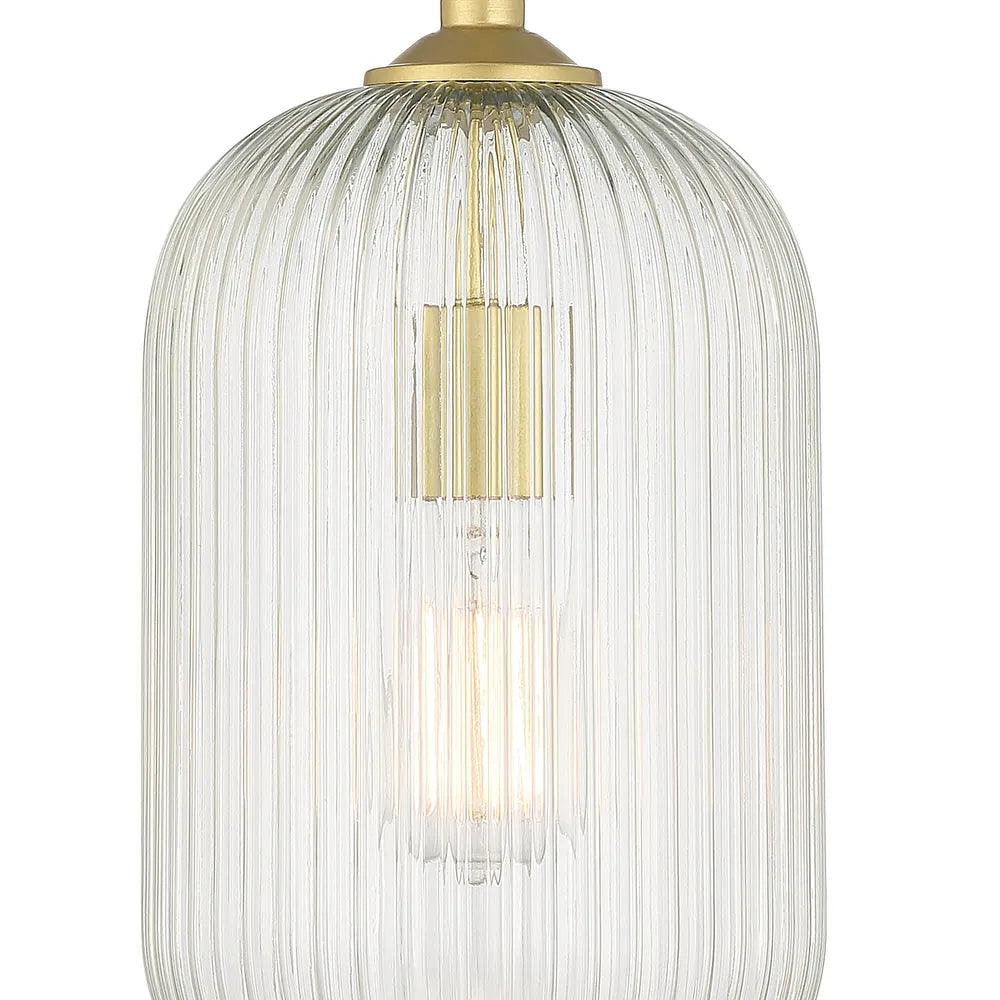 Ribbed Crystal Bell Pendant Light | Ormexis