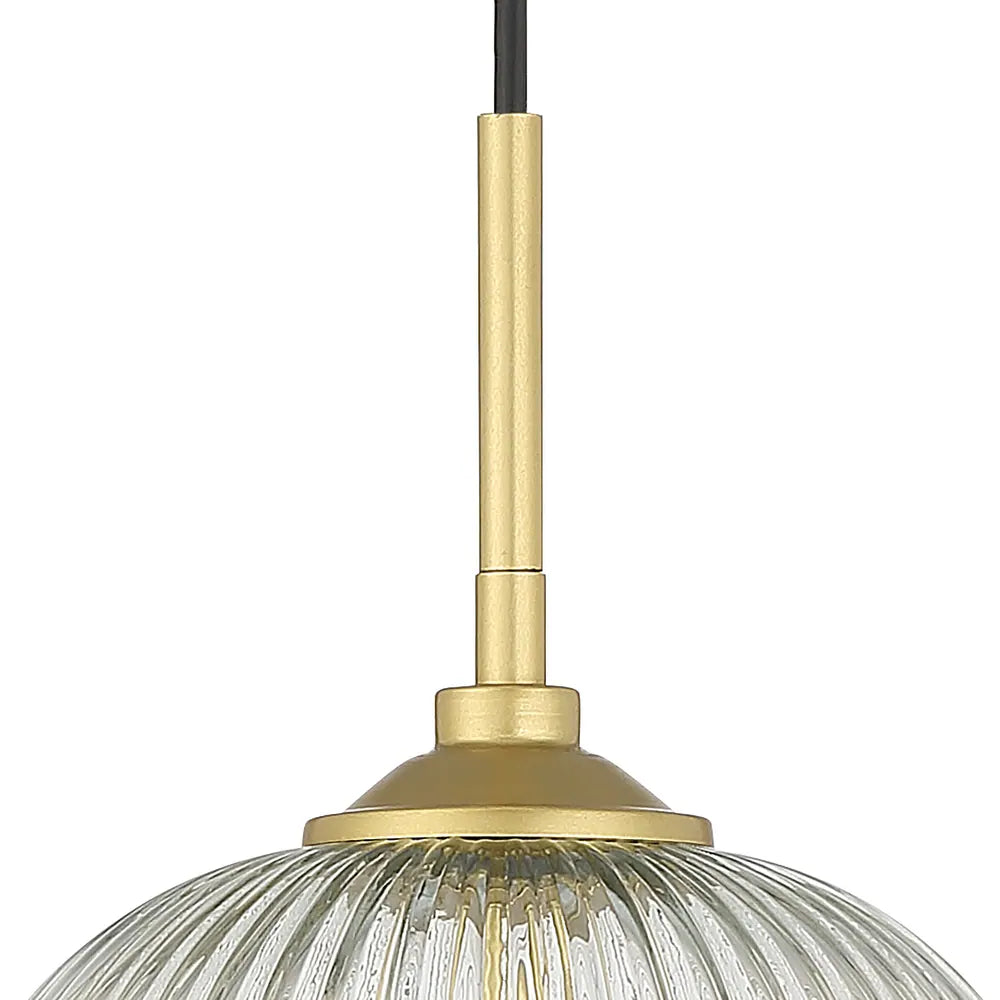 Ribbed Crystal Bell Pendant Light | Ormexis