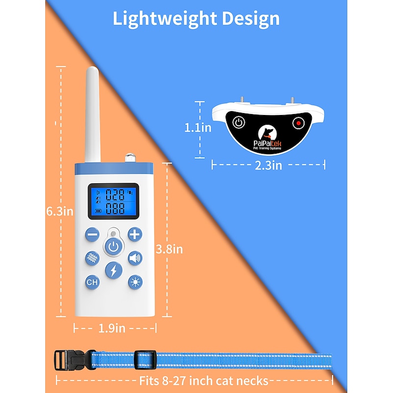 FelixNova Cat Training Collar With Remote For Correcting Behavior