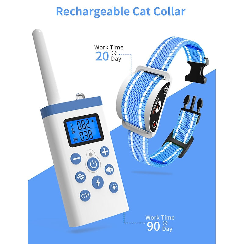 FelixNova Cat Training Collar With Remote For Correcting Behavior