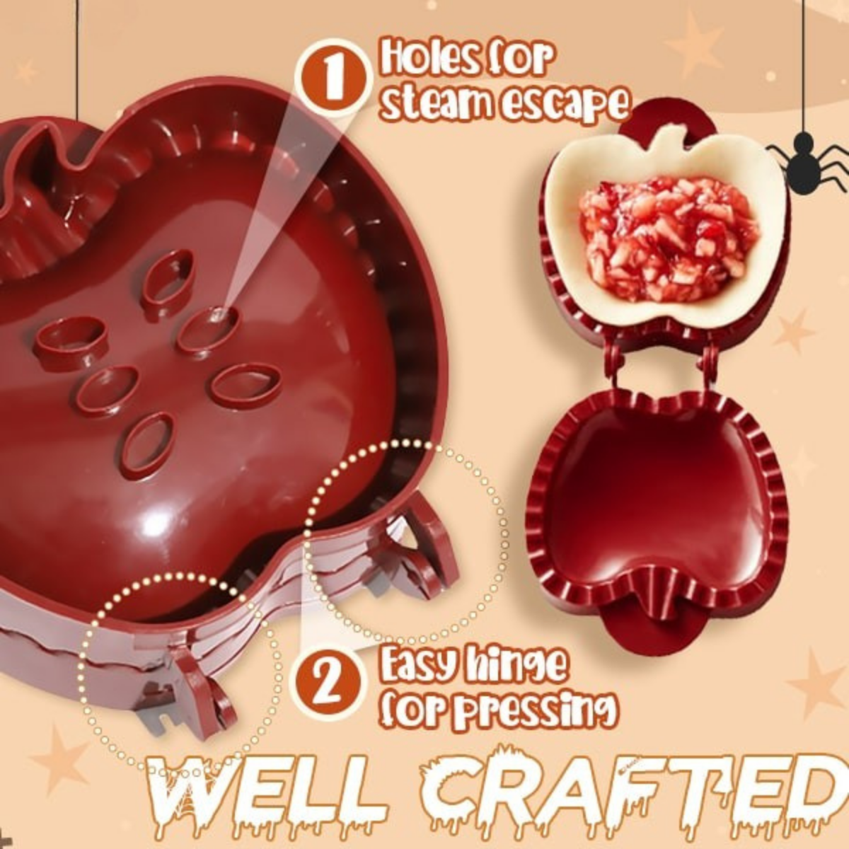 Festive Pie Maker Spooky Halloween Pie Shapes for Treats