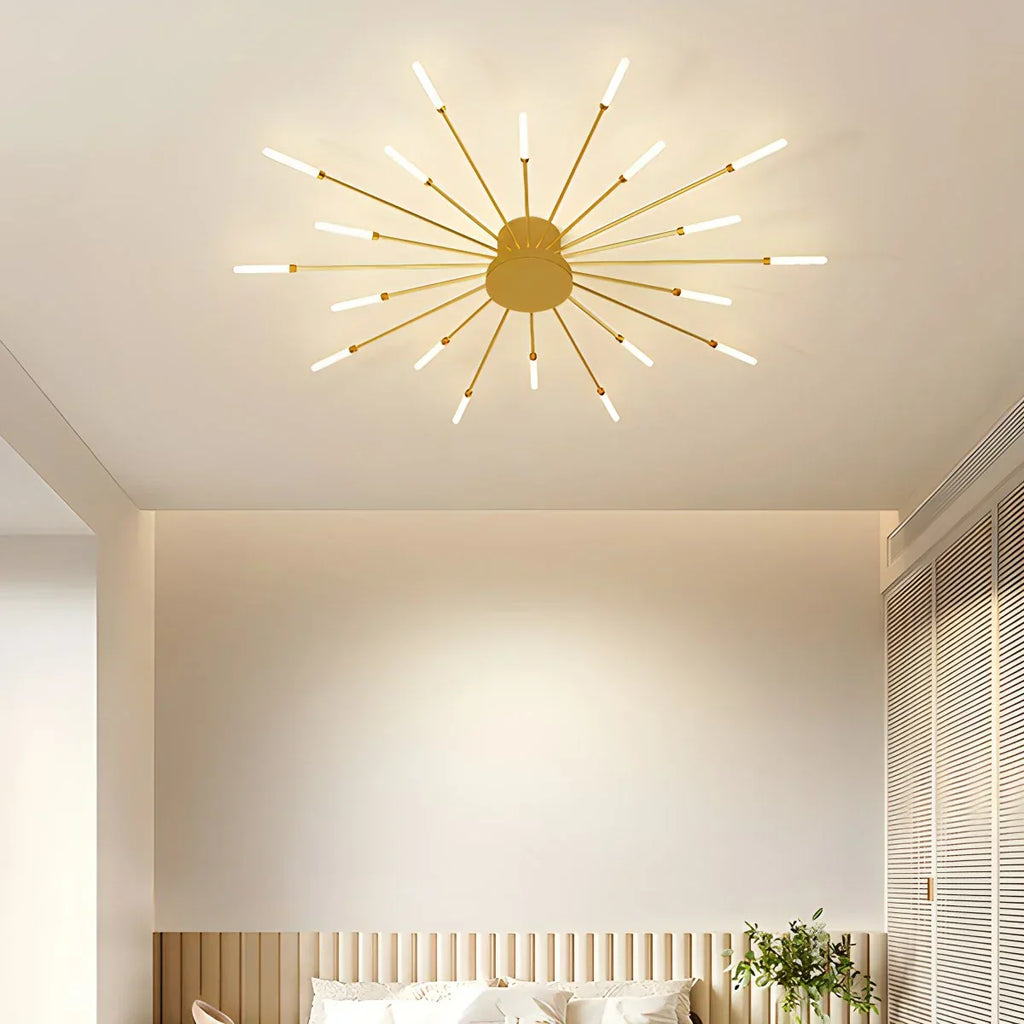 Fyrverkeri-inspirert stjerneburst taklampe for moderne hjem
