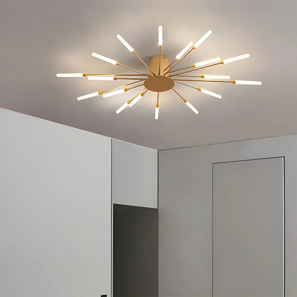 Fyrverkeri-inspirert stjerneburst taklampe for moderne hjem