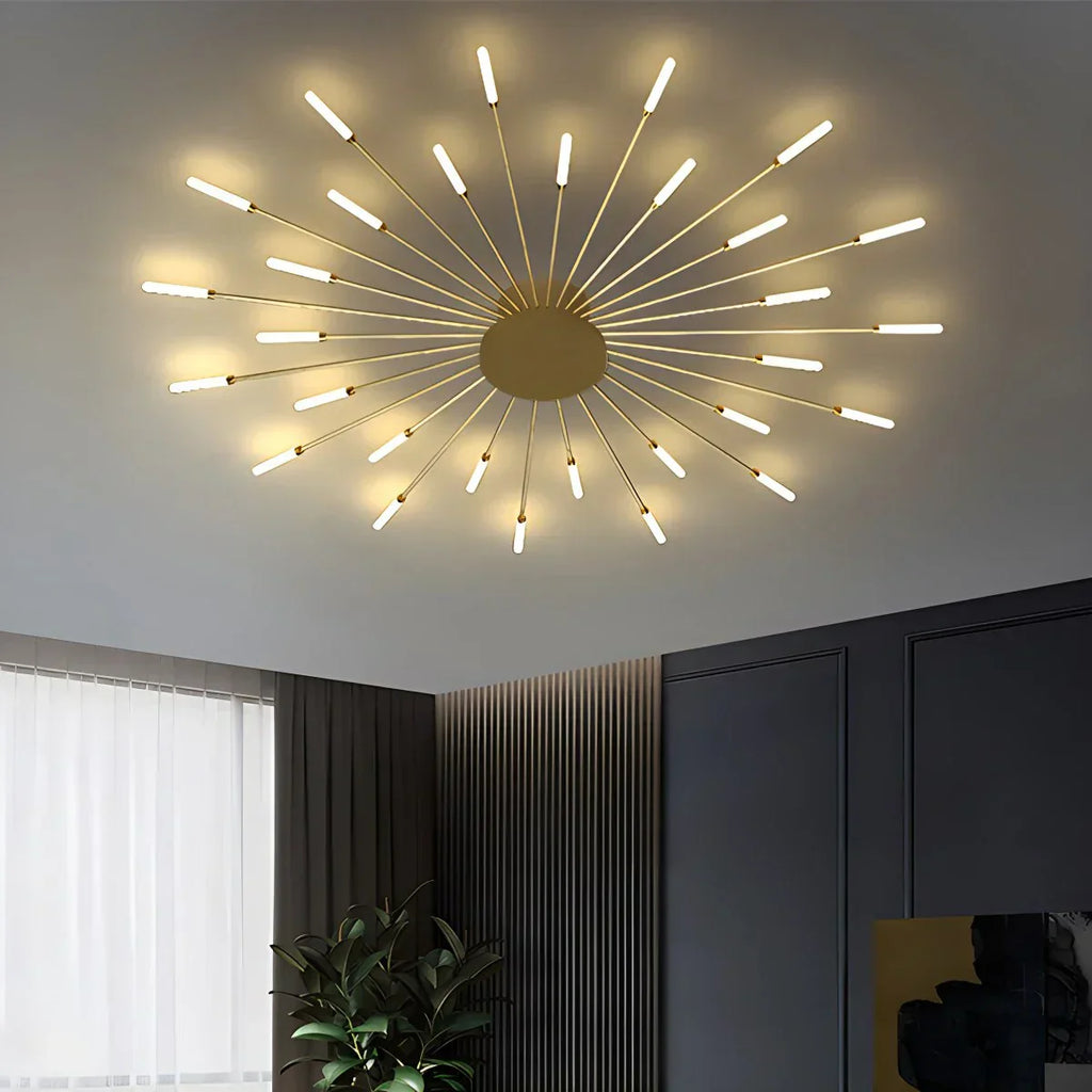 Fyrverkeri-inspirert stjerneburst taklampe for moderne hjem