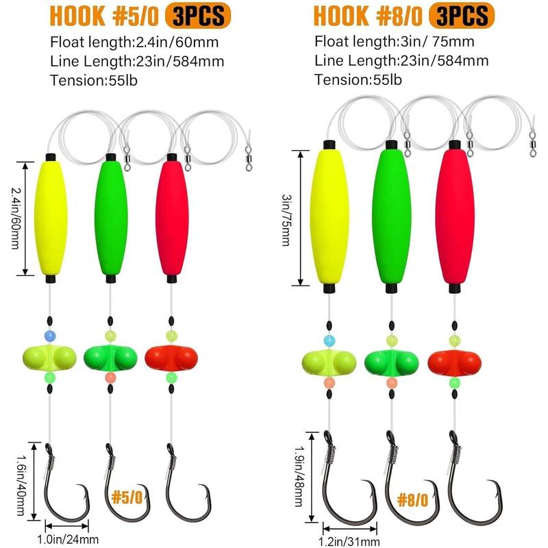 Fishing Essentials Pre-Rigged Catfish Rig With Adjustable Depth For Easy Setup