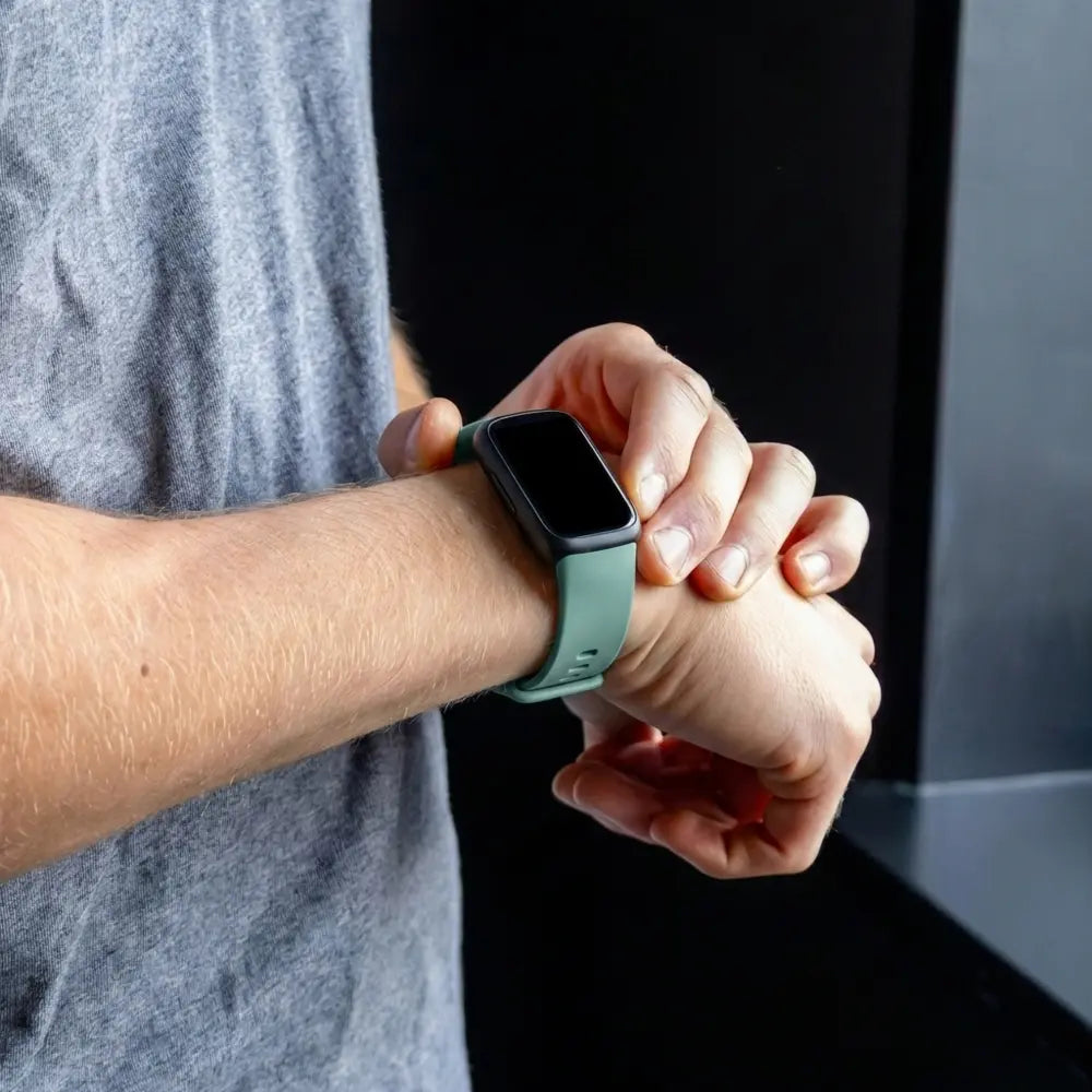 Fitbit Inspire 3 Green Silicone Watch Band Replacement