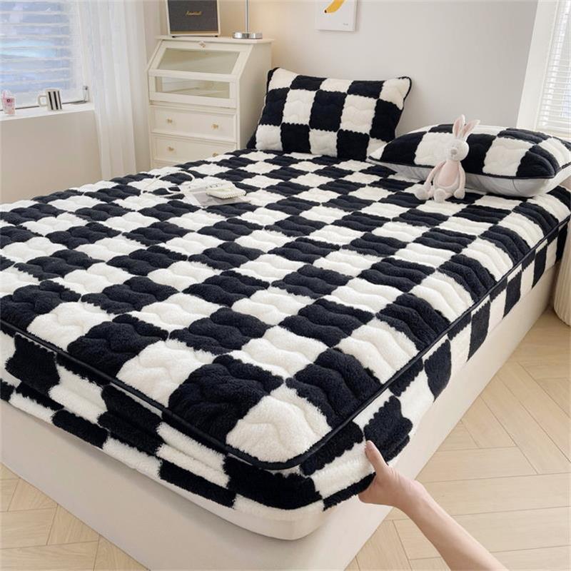 Drap-housse en velours FlannelDream avec poche profonde pour toutes les saisons