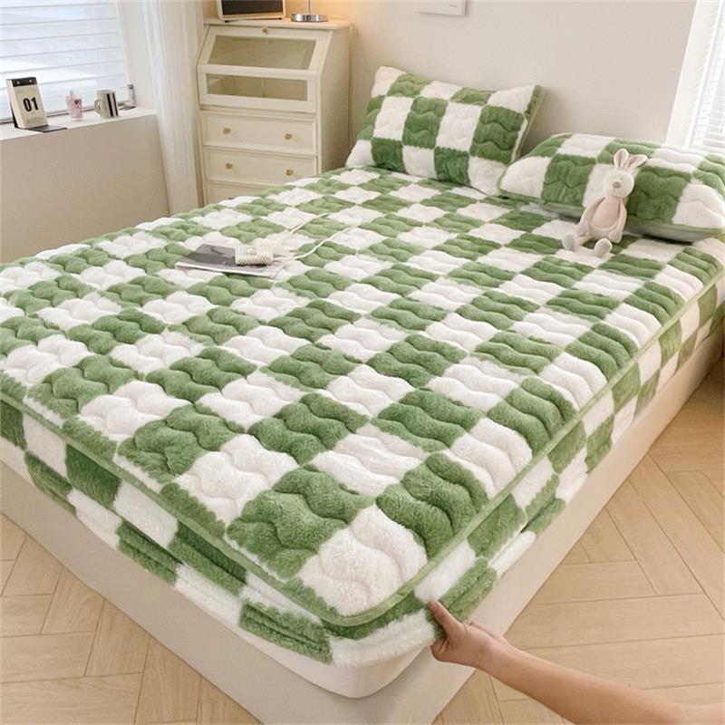 Drap-housse en velours FlannelDream avec poche profonde pour toutes les saisons