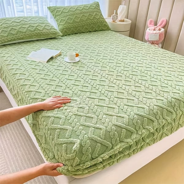 Drap-housse en velours FlannelDream avec poche profonde pour toutes les saisons