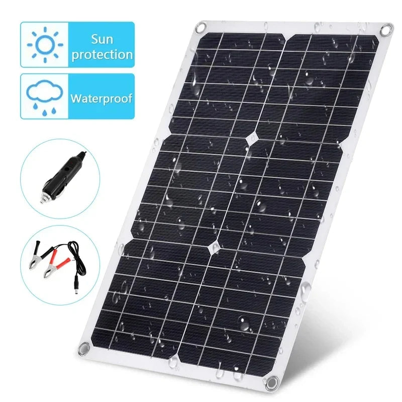 Rugalmas 1200W monokristályos napelem kettős USB porttal kültéri kalandokhoz