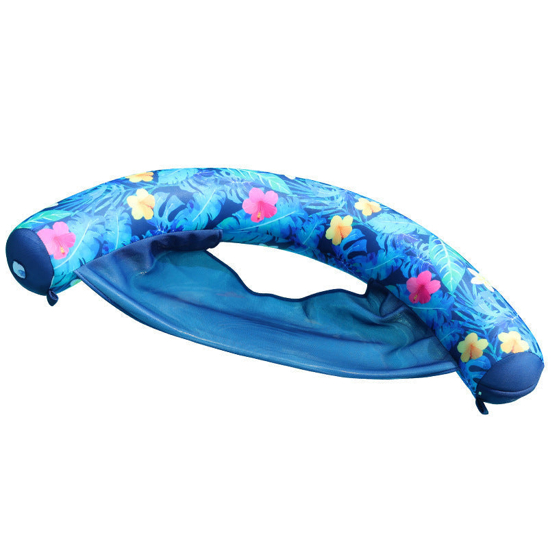 Espreguiçadeira Flutuante para Piscina com Suporte em Malha para Conforto Refrescante